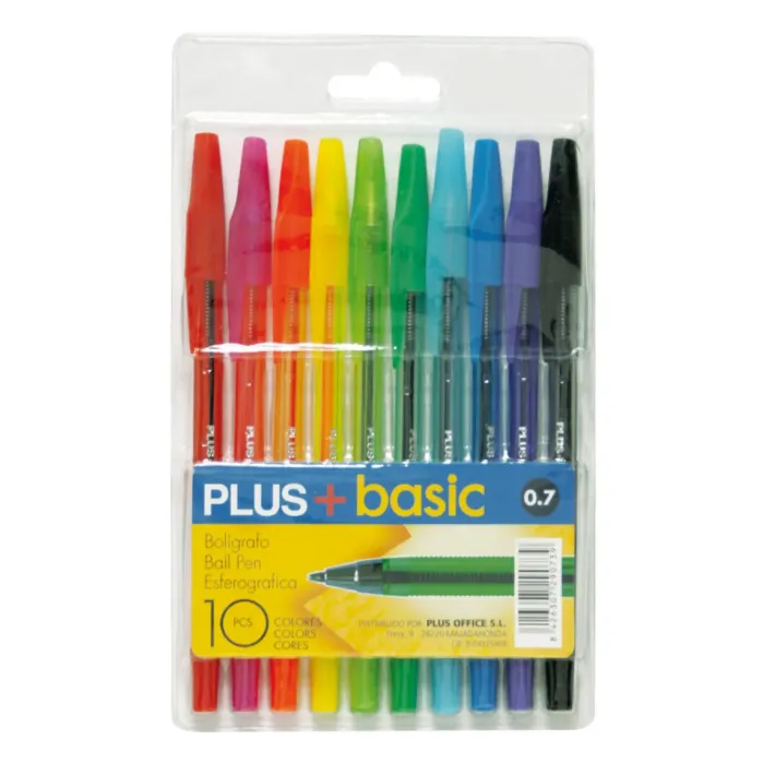 10 BOLIGRAFOS BASIC COLORES